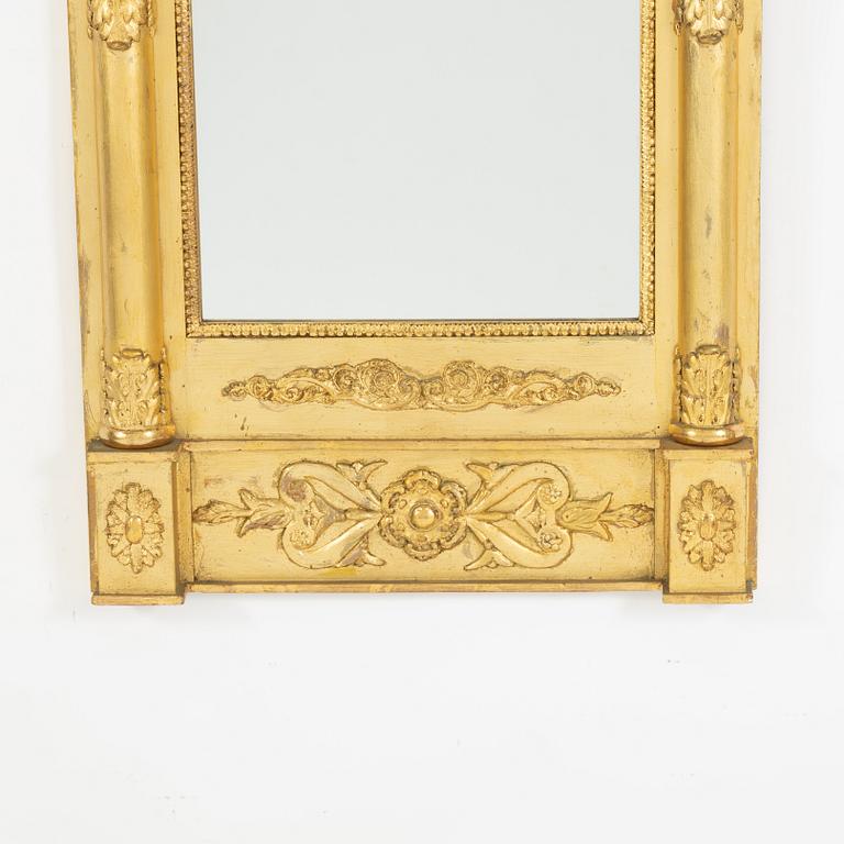 An Empire mirror, J.P.Åkervall, Falun, Sweden, early 19th century.