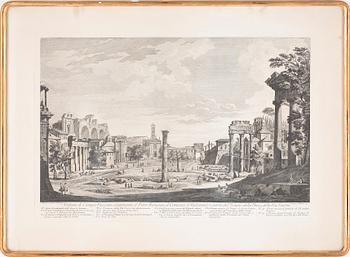 GIOVANNI VOLPATO, kopparstick, efter Francesco Panini, senare avdrag utgiven av Regia Calcografia di Roma, 18/1900-tal.