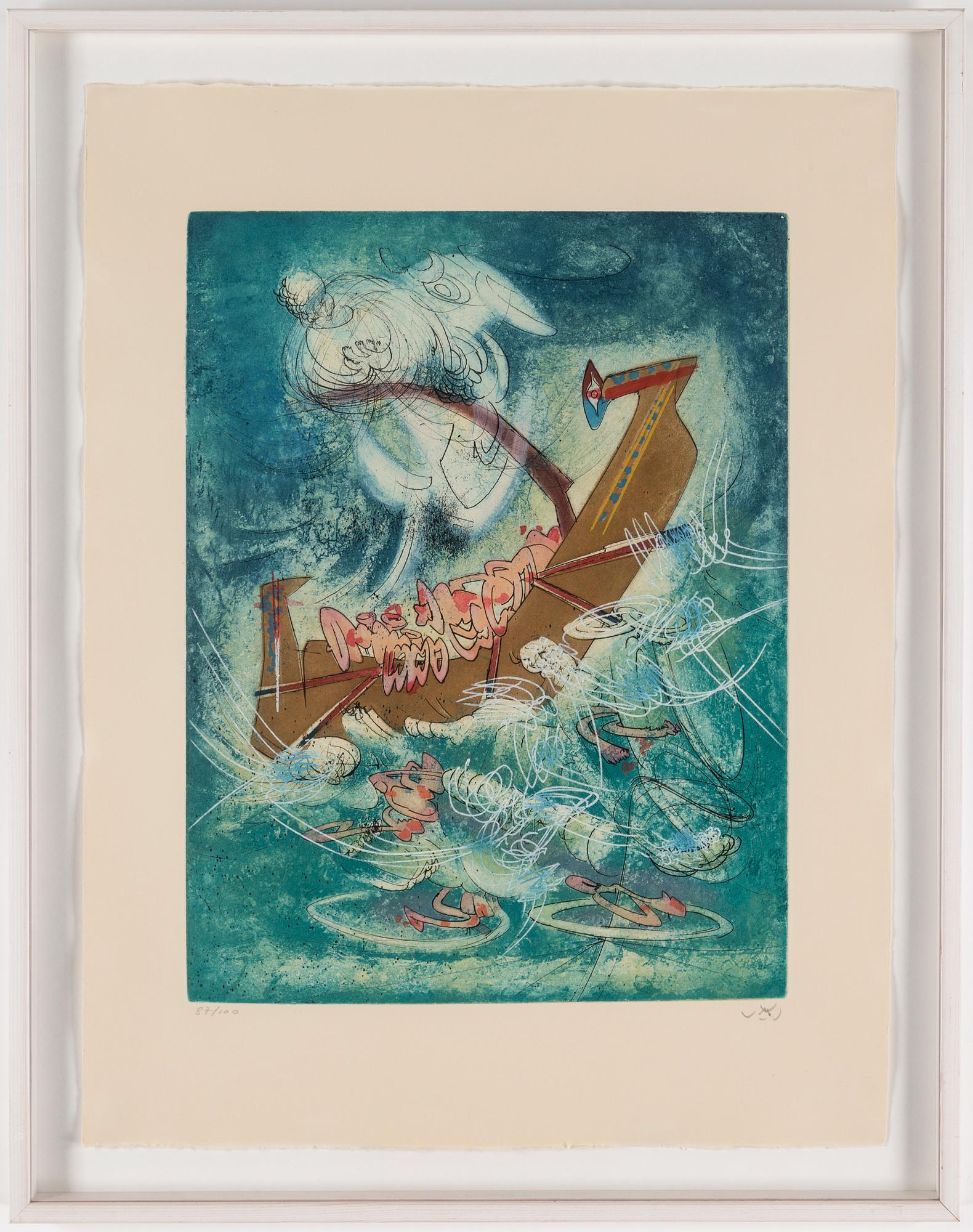 ROBERTO MATTA, akvatintetsning, signerad och numrerad 87/100 med blyerts.