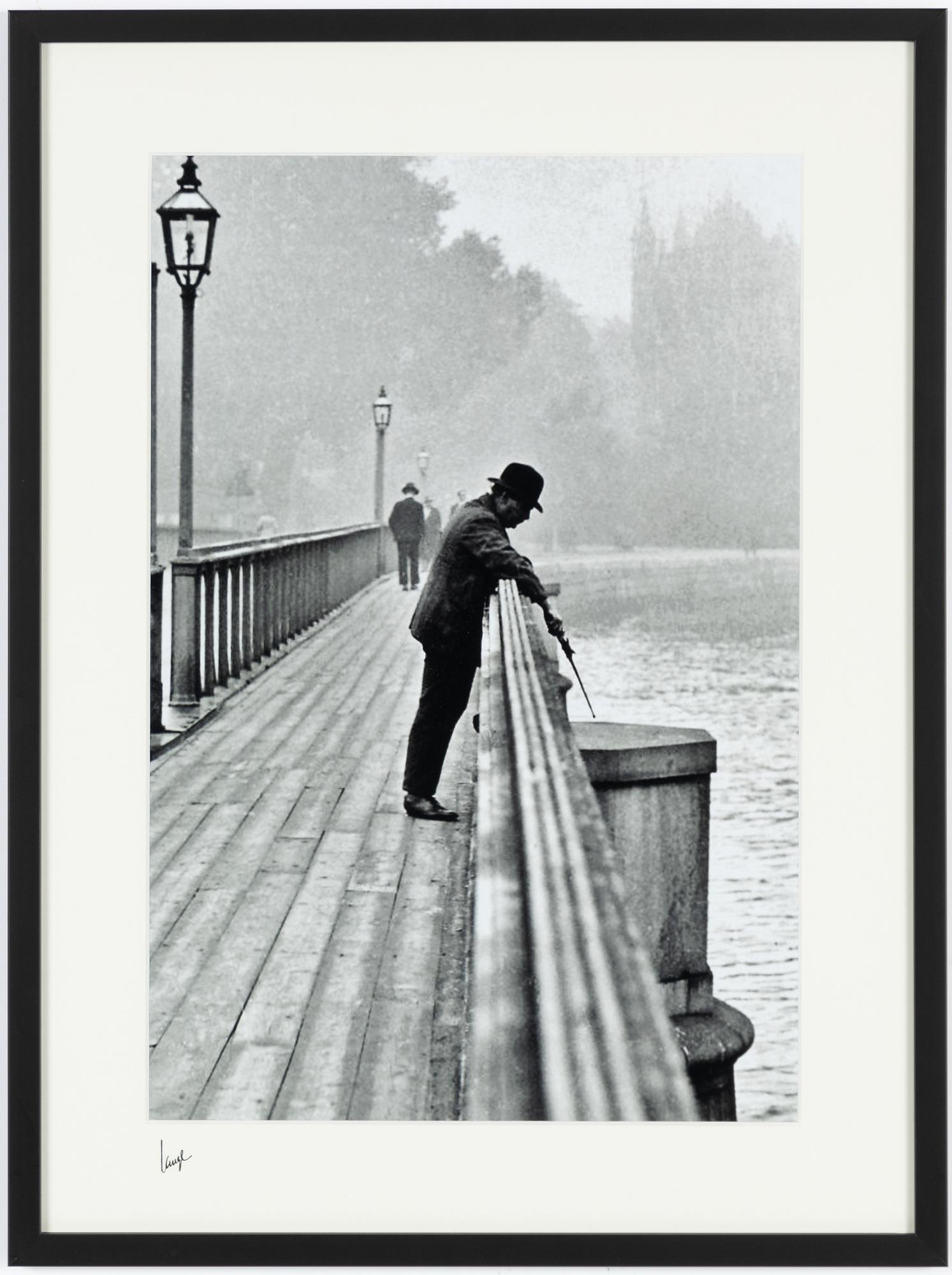 Åke Lange, "Fiskare på Skeppsholmsbron", 1937.