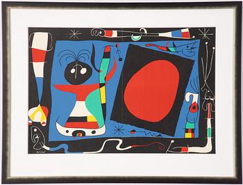 Joan Miró, "Femme au Miroir", ur "Derrière le Miroir. 10 ans d'Édition".