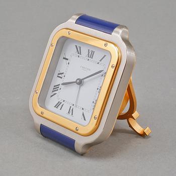 VÄCKARKLOCKA/BORDSUR, Cartier, must de Cartier, Santos, 1980-talet.