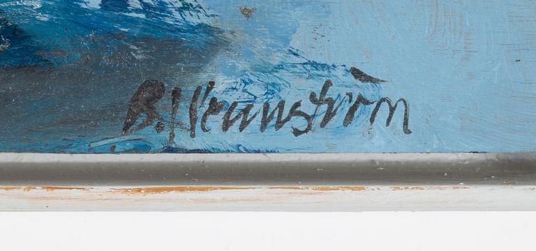 Berndt Wennström, olja på pannå, signerad.