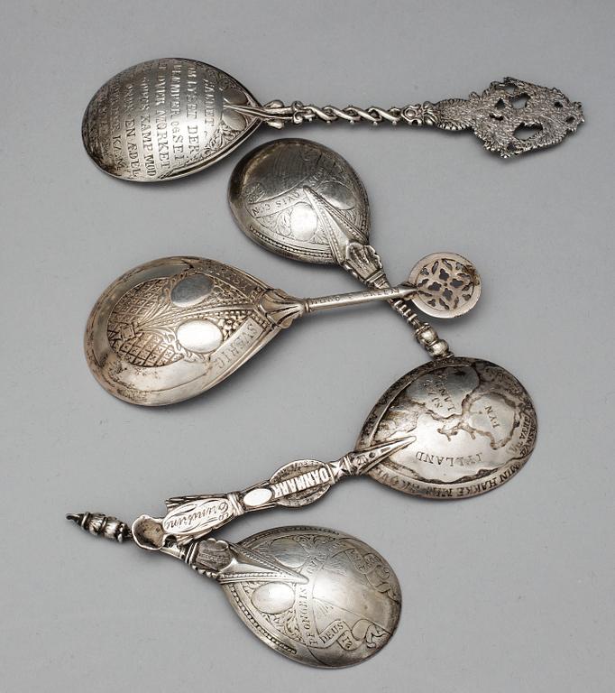PARTI SILVER, 15 st, b.la. Sheffield England, 1800-tal. Totalvikt 373.