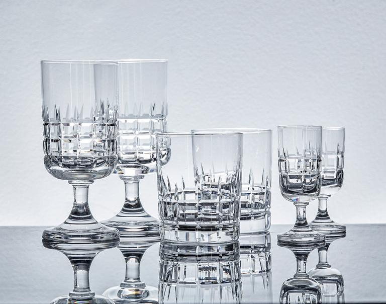 GLASSERVIS, glas, 6+6+9, "City" Vicke Lindstrand.