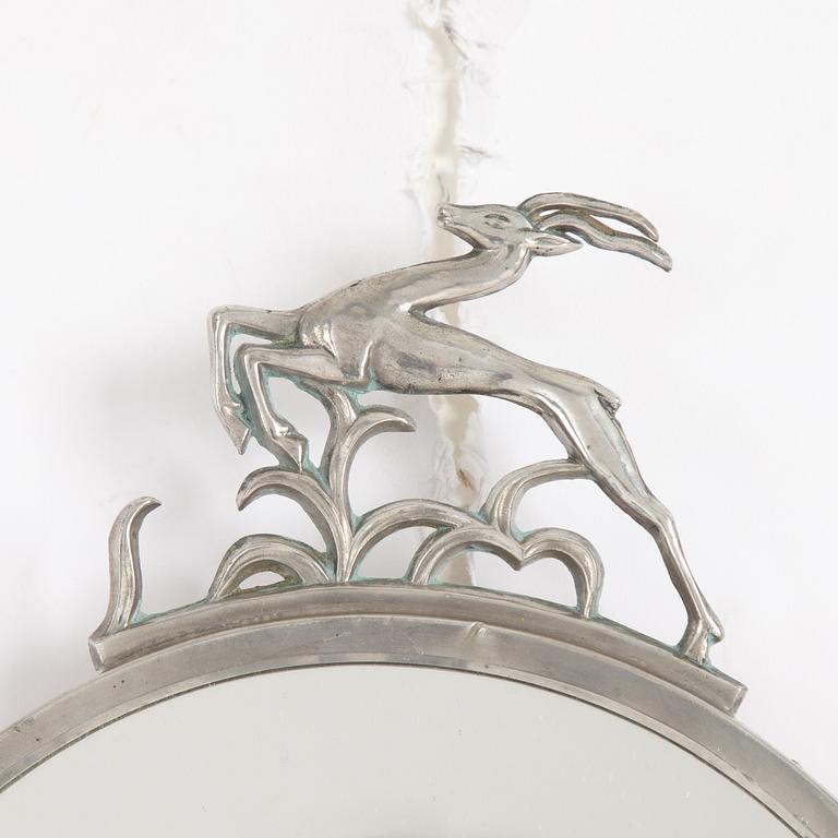 Three mirrors, including CG Hallberg, Sweden, 1930s.