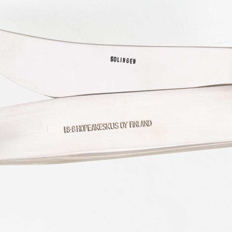 Tapio Wirkkala, a 20-pcs steel set of 'Caravelle' cutlery for Hopeakeskus Oy Finland.