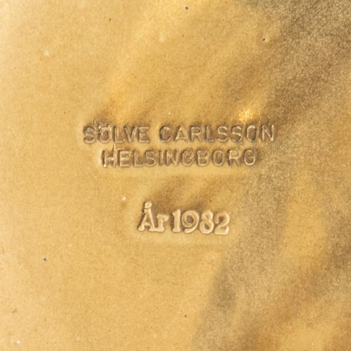 Sölve Carlsson taklampa Helsingborg daterad 1982.