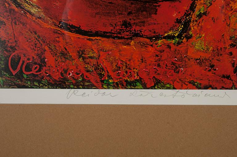 REIDAR SÄRESTÖNIEMI,  offset-tryck, signerad och daterad -76, numrerad 17/300.