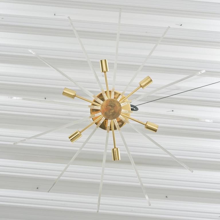 Hans-Agne Jakobsson, a rare ceiling lamp model "C 2438", Hans-Agne Jakobsson AB, Markaryd, ca. 1981-83.