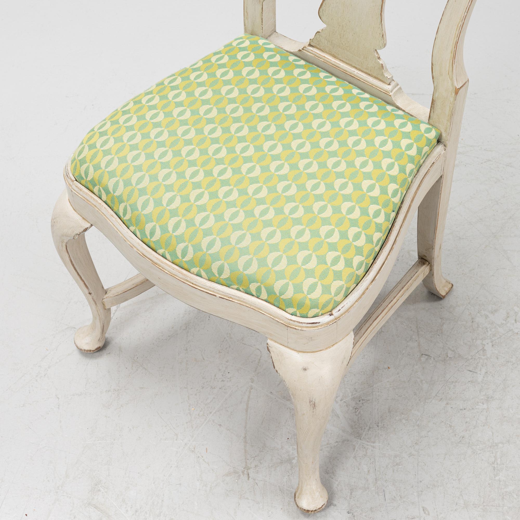 A set of six Rococo style chairs, first half of the 20th Century.