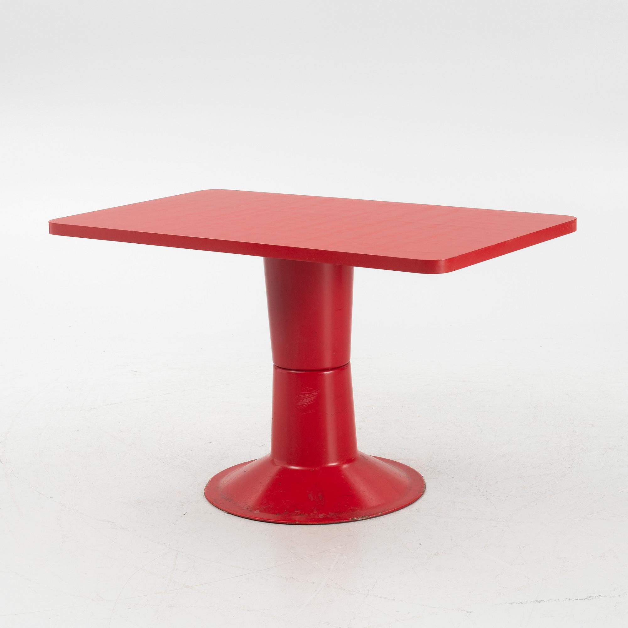 Yrjö Kukkapuro, a 'Saturnus' table and four chairs, Haimi, Finland, 1970's.