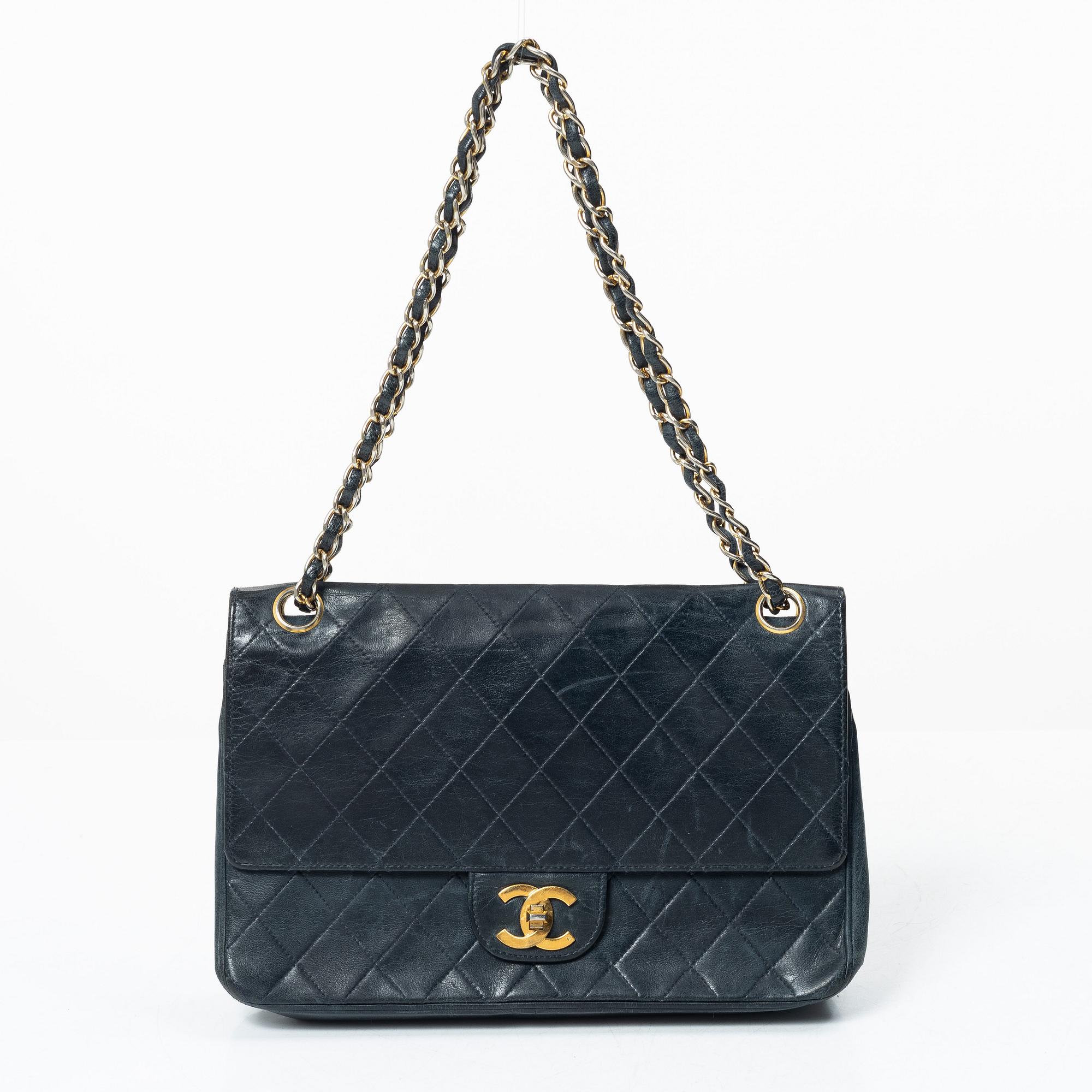 Chanel, Bag, "Double Flap Bag", 1980s.