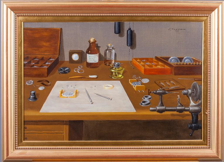 JYRKI MUSTONEN, olja på duk, signerad och daterad -03.