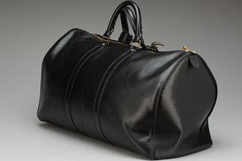 VÄSKA, "Keepall 50 Epi Black", Louis Vuitton,