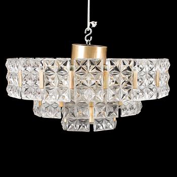 A ceiling lamp, probably designed by Carl Fagerlund, Orrefors, 1960´s.