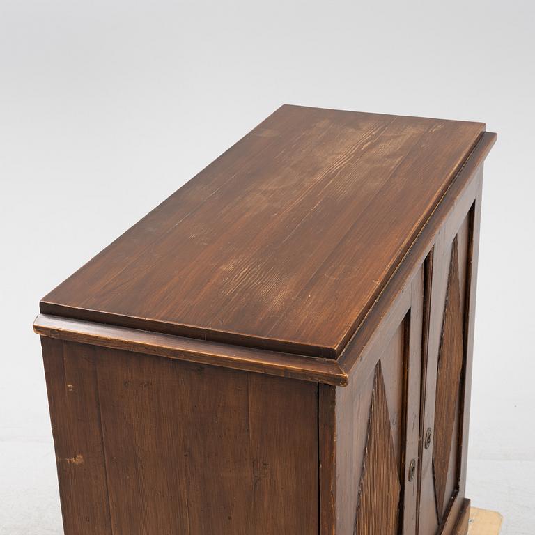 A Gustavian style cupboard, 19th Century.