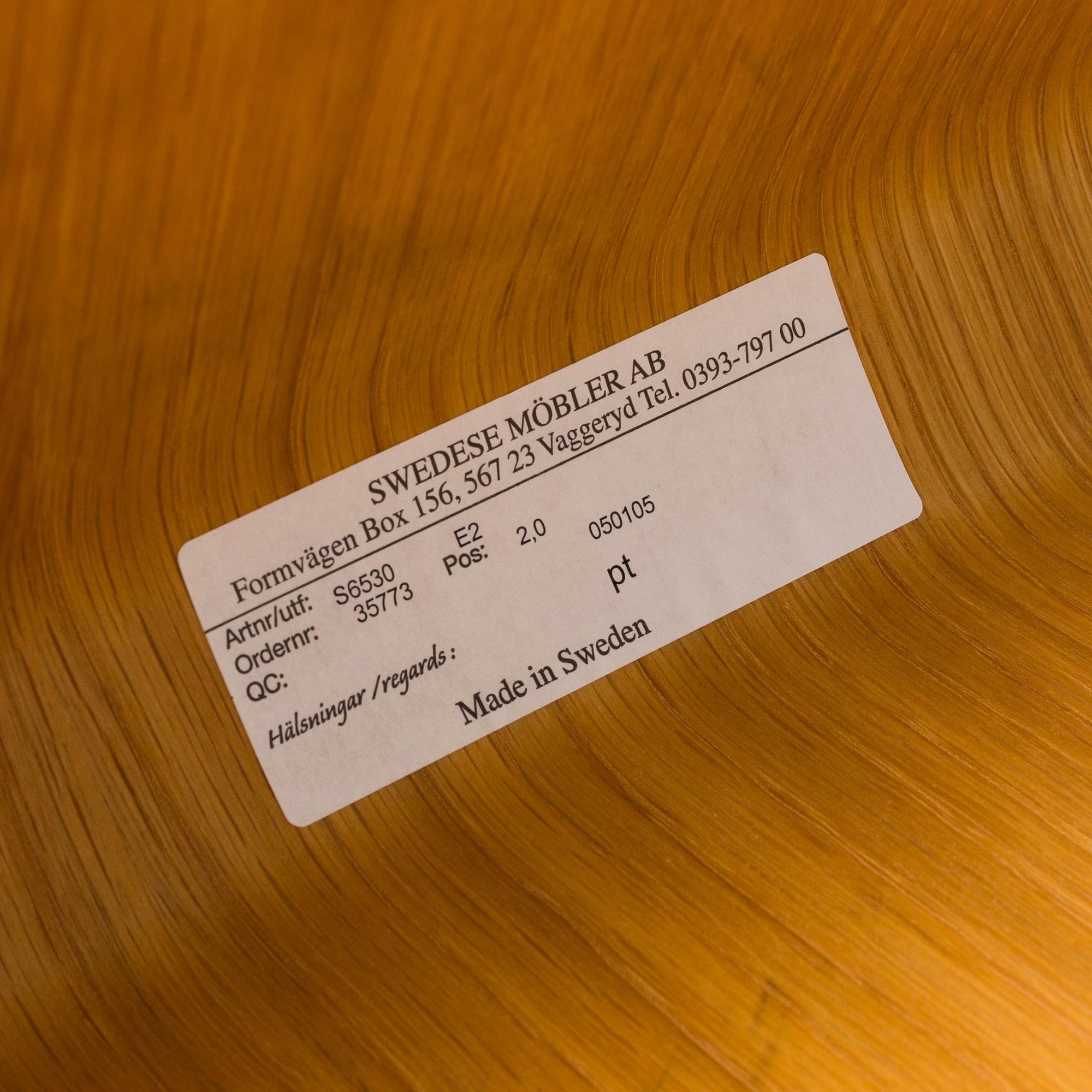 A 'Paper Master' table by Torbjörn Andersen Norway Says for Swedese.