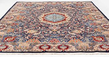 A Kashmar so-called Zirkhaki carpet, semi-antique, c. 389 x 306 cm.