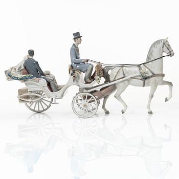 Lladró, figurine, "Bridal Carriage", Spain.