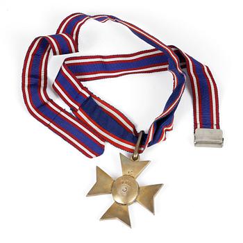 VICTORIAORDEN, (Royal Victorian Order), halskors, gulmetall, emalj, England 1900-tal.