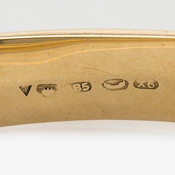 Armring, 14K guld, Tillander, Helsingfors 1951.