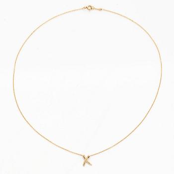 Tiffany & Co, Paloma Picasso, kaulakoru, "X Kiss", 18K kultaa.