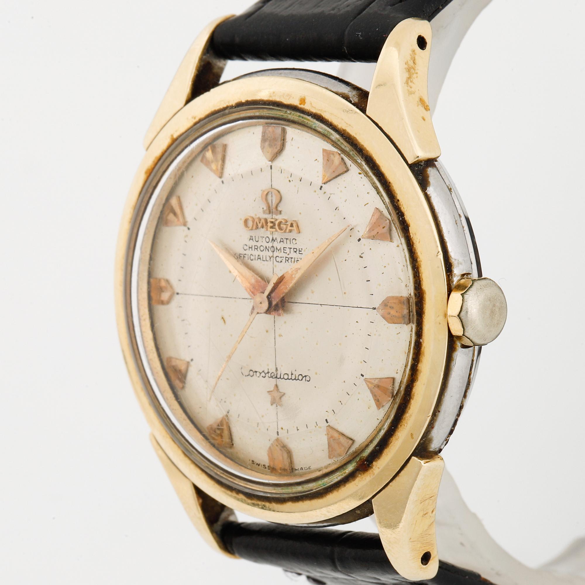 Omega, Constellation, Chronometre, "Pie-pan", wristwatch, 35 mm.