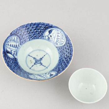 Parti porslin, Kina, sju delar, 1600, 1800, samt 1900-tal.