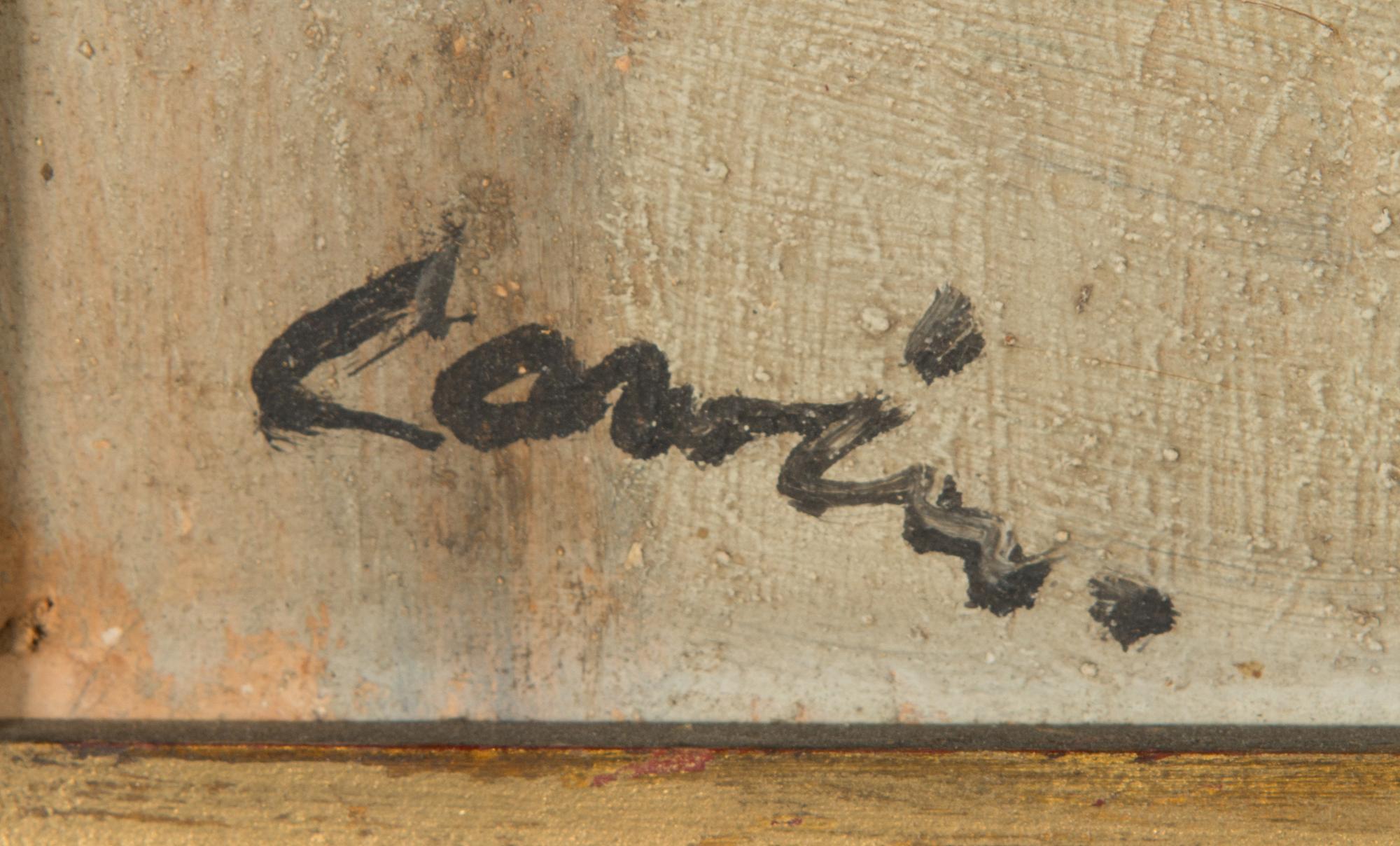 Alvar Cawén, olja på pannå, signerad.