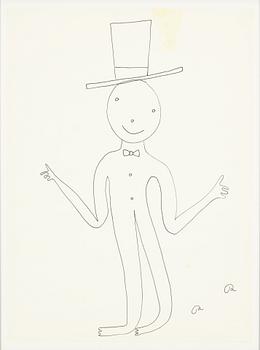 Roger Risberg, tuschteckning, signerad. Utförd 2008.