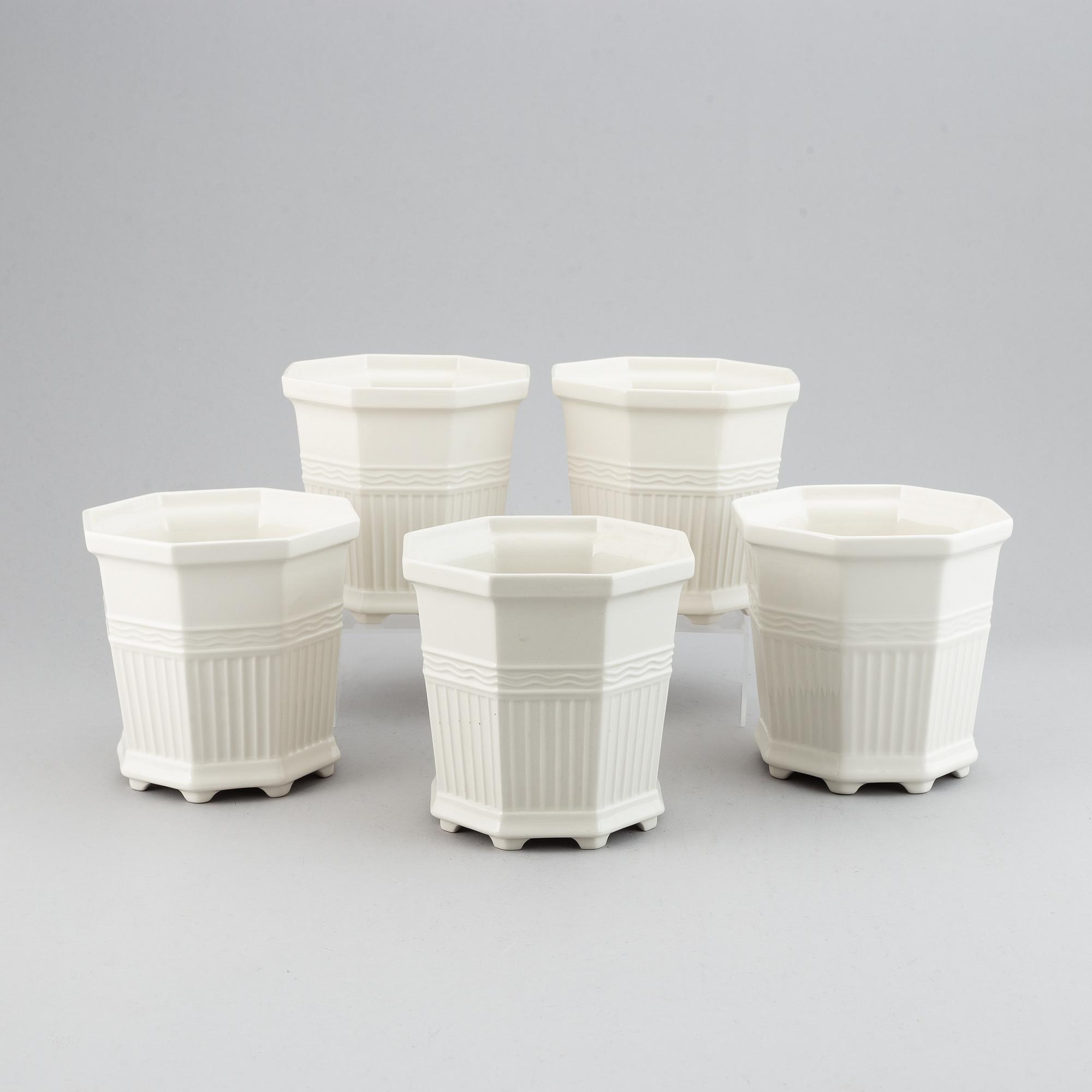 Prins Eugen, 10 'Waldemarsudde-kruka' flowerpots, Gustavsberg.