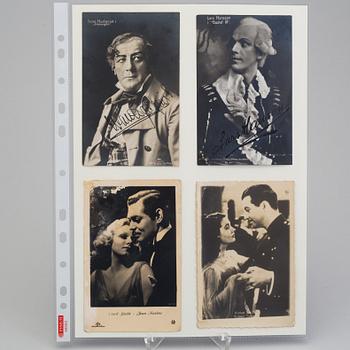 COLLECTION OF AUTOGRAPHS AND PHOTOS, including Swedish actors Bibbi Andersson, Povel Ramel and Sickan Carlsson.