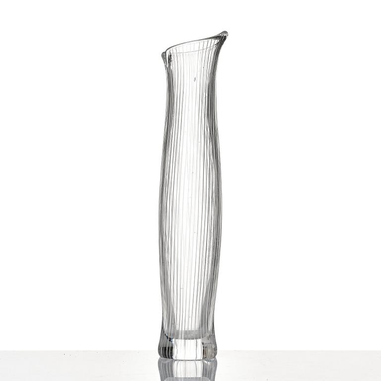 Tapio Wirkkala, a 'Tuonelas flod' glass vase, Iittala, Finland, model 3522.
