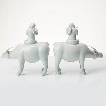 Figuriner, blanc de chine. Kina, 1900-tal.