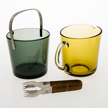 KAJ FRANCK, glas 5023, 12 st, kanna 5601 och ishink 1373, Notsjö.