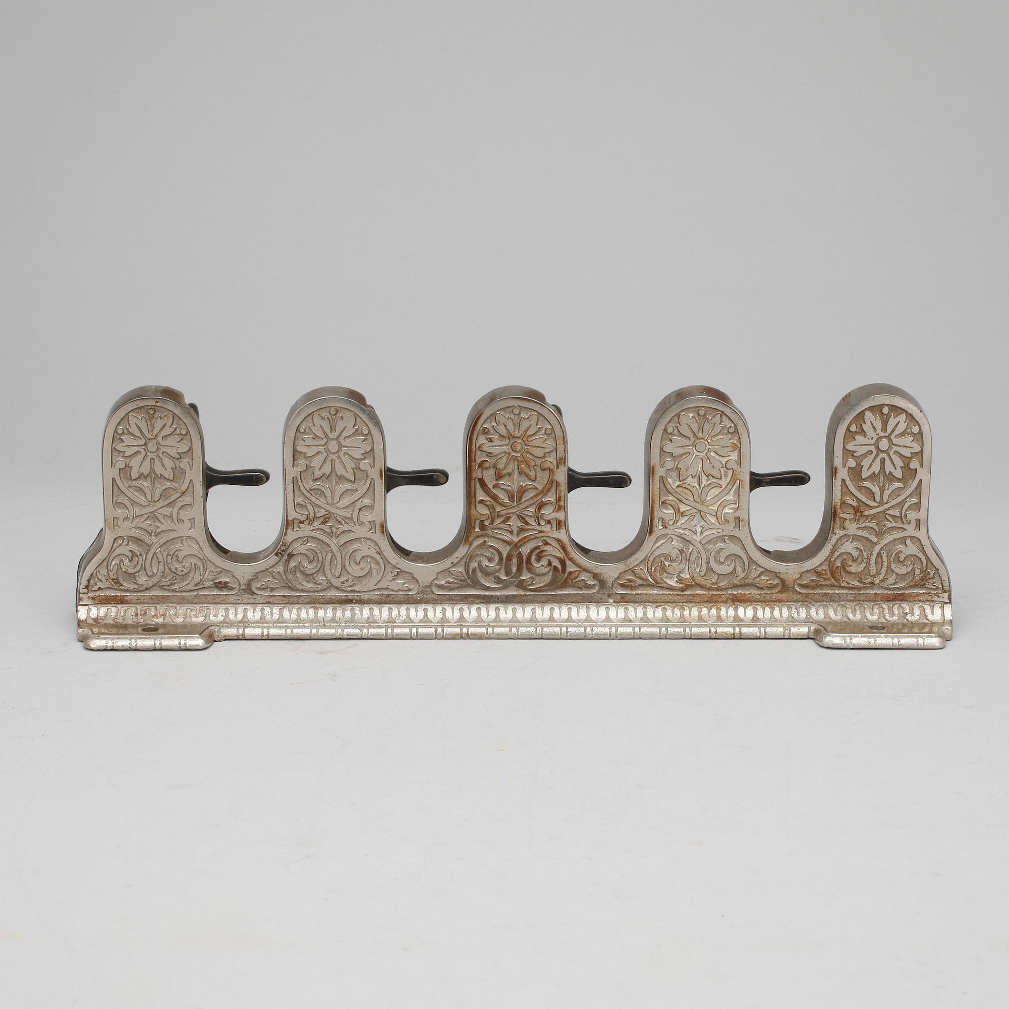PARAPLYSTÄLL, metall, jugend, omkring 1900.