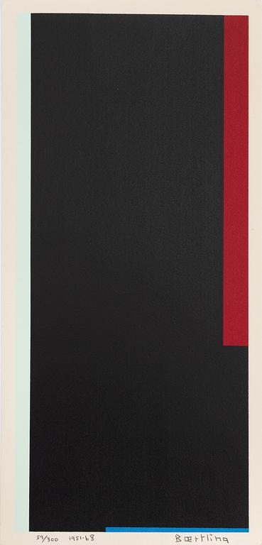 Olle Bærtling, silkscreen in colours, 1951-68, signerad 59/300.