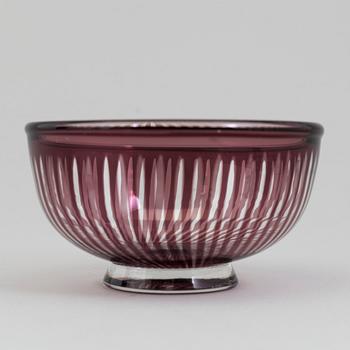 A glas bowl by EDWARD HALD, signed.