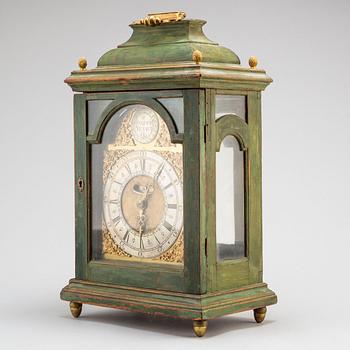 A Swedish Late Baroque table clock from Stockholm Manufabrique.