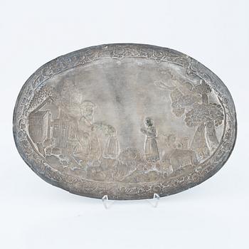 Fat, silver, barockstil, 1800-tal.