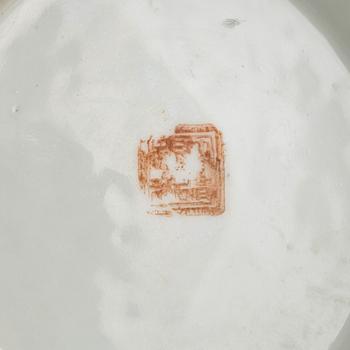 Skålar, fem stycken, porslin. Kina, Qingdynastin, 1800-/1900-tal.