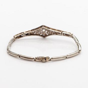 Armband, gammal- och 8/8-slipade diamanter, 18K vitguld.