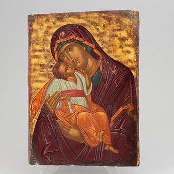 An icon, Russia, 19th Century, tempera on panel.