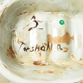 Allan Ebeling, terrin med lock, glaserad keramik, Torshälla.