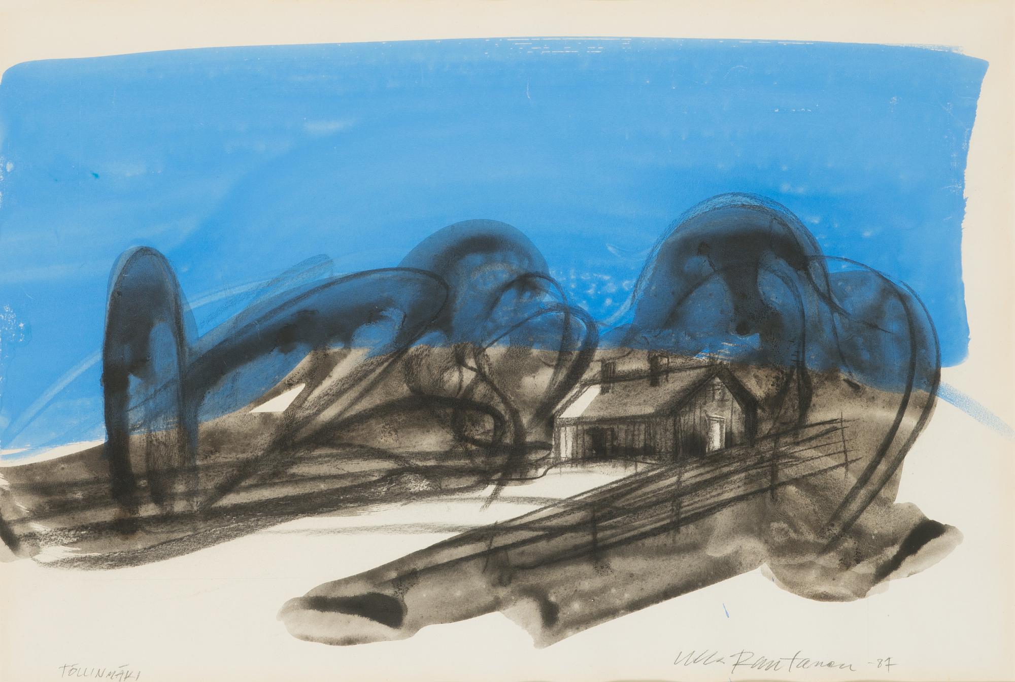 Ulla Rantanen, watercolour, signed and dated-87.