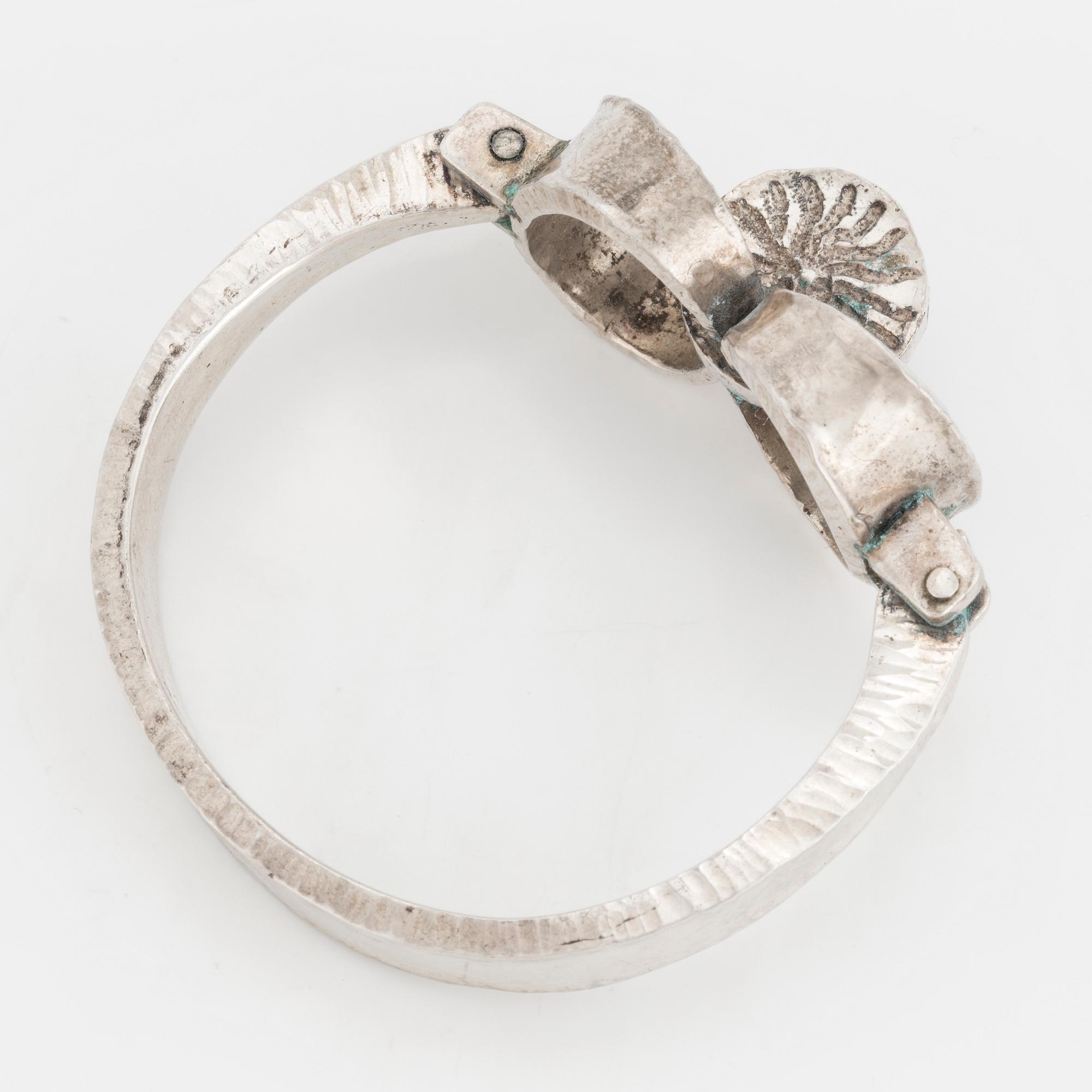 CLAËS E. GIERTTA, a silver bracelet from Stockholm, 1973.