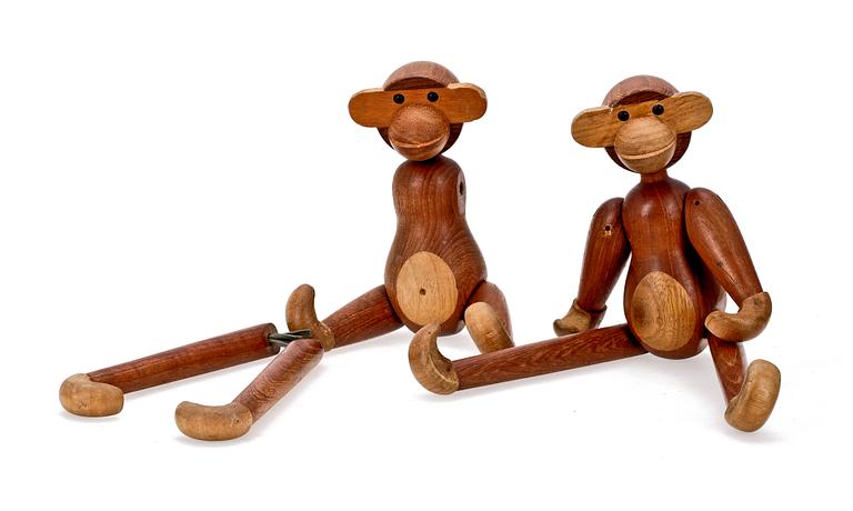 FIGURINER, 2 st, trä, Kay Bojesen Danmark.