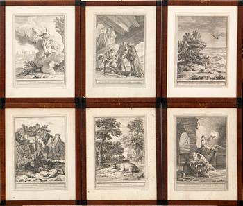 Jean-Baptiste Oudry, after, "Fables by La Fontaine"  27 pcs.