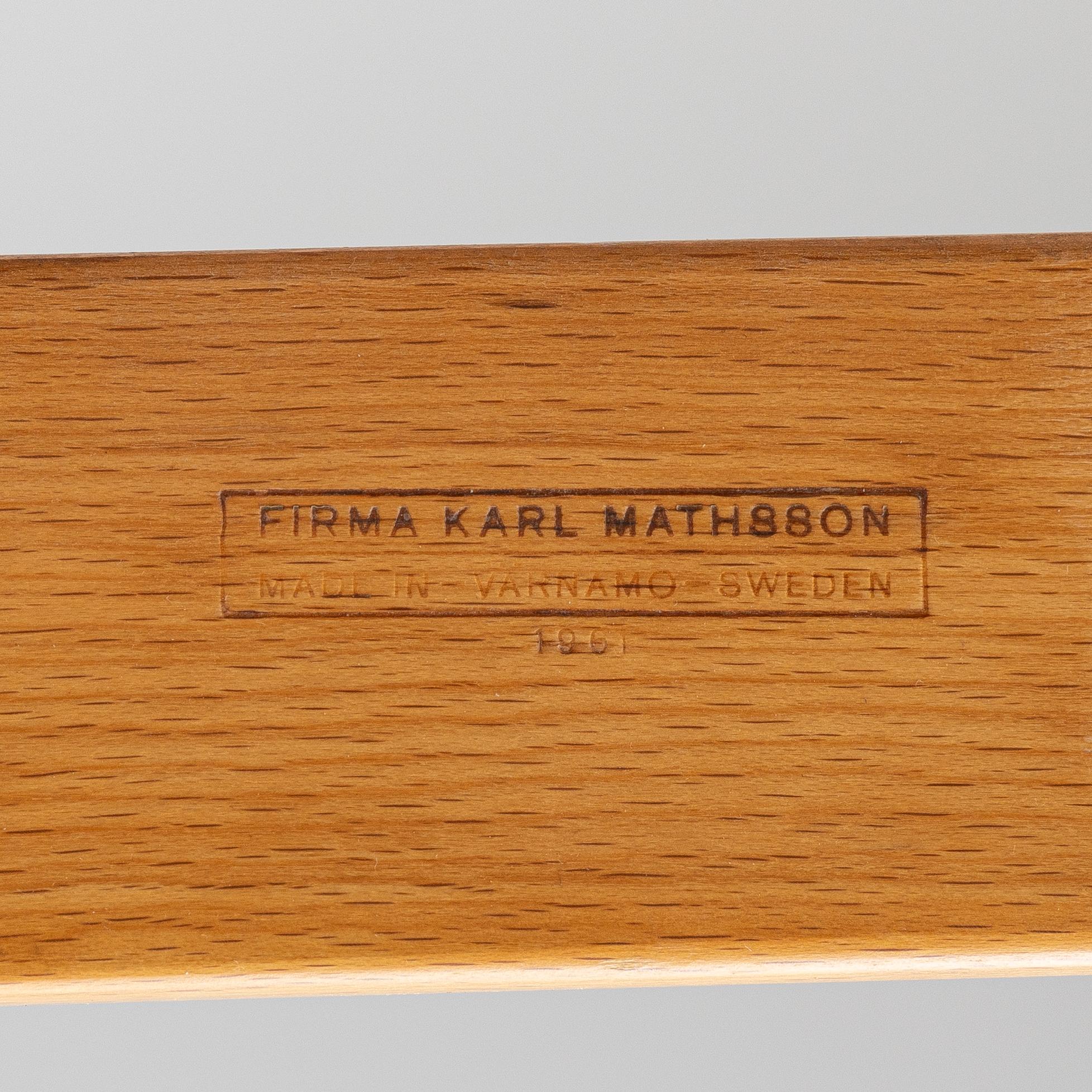 Bruno Mathsson, an 'Eva' armchair, Firma Karl Mathsson, Värnamo, 1961.